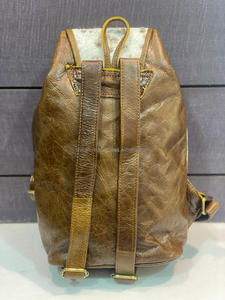 Sac à dos en fourrure de vachette véritable sacs de style occidental sacs d'école unisexe sacs multi-usages produit en vrac en gros - Product Image 6