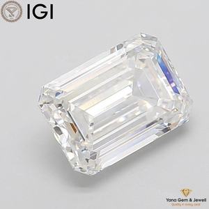 Diamant de laboratoire CVD taille émeraude, couleur D, pureté VVS2, 5,10 carats, 11,88 mm, certifié IGI, pour monture solitaire - Product Image 5