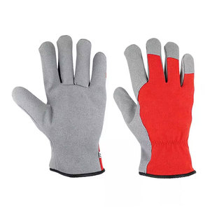 Cowhide Split Leather Men Driving Gloves Warm Winter Full Fleece Lining General Purpose Safety Industrial Work Protection Gloves - Product Image 1