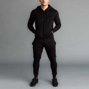 Men Sportswear Running Wear Hot Product Training Wear Fitness <b>Clothing</b> Men Tracksuits with Zipper Hoodie for Men - Product Image 6