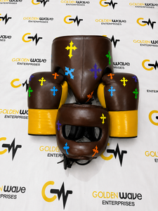 Guantes de Boxeo Profesionales de Piel para MMA, Nuevos, con Protector de Cabeza y Entrepierna, Transpirables, Duraderos, Ecológicos, Marca Personalizada - Product Image 5