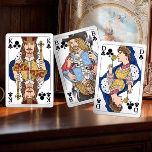 King <b>Cards</b> German Romme <b>Card</b> Game Double <b>Playing</b> <b>Card</b> Decks Smooth Finish Water-Based Overprint Varnish 310gsm Black Core <b>Cards</b> - Product Image 4