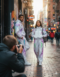 Conjunto Deportivo Reflectante para Hombre 2025, Chaqueta Cortavientos y Pantalones, Proveedor OEM con su Diseño Personalizado, Material de Nailon - Product Image 5