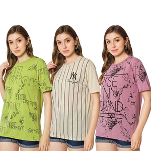 T-shirt en coton uni avec logo personnalisé pour femmes en gros avec impression 180G de style décontracté à manches courtes pour les femmes disponibles en vrac - Product Image 2