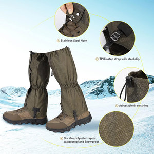 Polainas de Senderismo Ajustables e Impermeables de Nailon al por Mayor |   Fundas Duraderas para Botas de Nieve |   Equipo de Caza y Montañismo al Aire Libre - Product Image 2