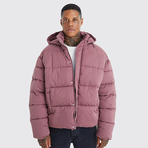 Vêtements décontractés amples et tendance de style streetwear grande taille, de haute qualité, personnalisés, unis, avec fermeture éclair intégrale, respirants, imperméables et coupe-vent à l'avant - Product Image 1