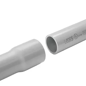 Ledes UL Listed Factory Rigid Electrical PVC Conducto Pipe Sch 40 PVC Pipe 2 3 4 Inch Tubos de plástico