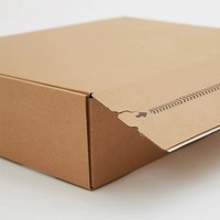 Boîte d'expédition en carton ondulé écologique pour vêtements de marque e-commerce, auto-adhésive