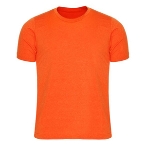 T-shirt en coton uni pour homme, manches courtes, col rond, coupe classique, style décontracté, couleur unie, jersey tricoté - Product Image 4
