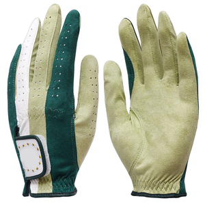 Gant de golf pour main droite en cuir véritable, respirant, antidérapant, unisexe, fermeture à crochets et boucles - Product Image 6
