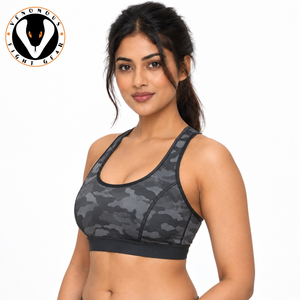Soutien-gorge de sport haute qualité à maintien élevé, respirant à l'avant, en Spandex/Nylon, ajustement confortable, construction durable pour le fitness - Product Image 5