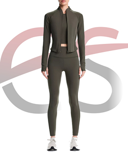 New Quick-dry Zipper Sportswear Fitness Yoga Jacket Workout Running Women Outdoor Fitness Sports Jacket - Product Image 1