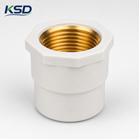 Adaptateur fileté en laiton haute pression certifié ISO CE PN16 pour soudure à solvant, raccord fileté U-PVC