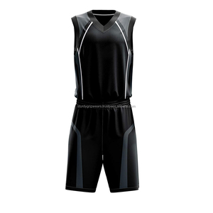 Uniforme de basket-ball d'été personnalisable imprimé en grande taille pour adultes - Ensemble de maillots d'équipe avec logo et couleurs personnalisés - Product Image 2