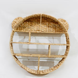 Artex Dong Thap Handmade Wall Mirror Decor Seagrass Water Hyacinth <b>Weaving</b> Natural Crafts Home Decor <b>Baskets</b> - Product Image 3