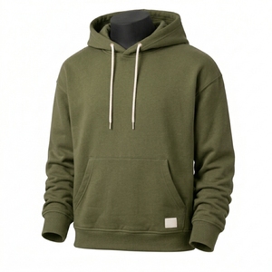 Sweat à capuche oversize 100 % coton jersey brodé, respirant, anti-rétrécissement, écologique, épais, hiver, séchage rapide - Product Image 3