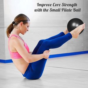 Pelota de Pilates de 9 Pulgadas para Ejercicios de Yoga, Entrenamiento de Core, Fitness, Mejora de la Estabilidad, Pelotas de Ejercicio B - Product Image 3