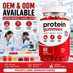 Bulk Quality <b>Protein</b> Gummies 100% Pure Food Grade <b>Protein</b> Gummies High <b>Protein</b> Gummy Supplement With Natural Fruit Flavor - Product Image 6