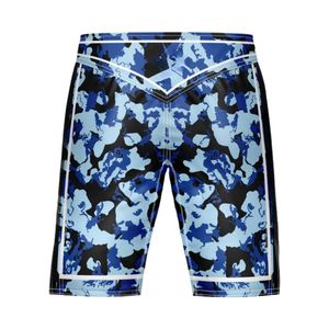 Shorts de MMA camouflage bleu pour hommes, trunks de grappling, haute élasticité, équipement d'entraînement d'arts martiaux, shorts personnalisés - Product Image 2