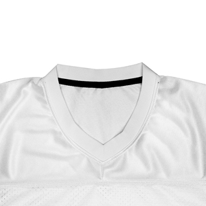 เสื้อฟุตบอลตาข่ายน้ำหนักเบาคุณภาพดีที่สุดสำหรับทุกเพศทุกวัย ดีไซน์แขนสั้นสำหรับฤดูร้อน ผลิตจากวัสดุตาข่าย รับผลิตแบบ OEM สำหรับผู้ใหญ่ - Product Image 6