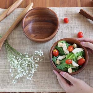 Low Price Acacia Wooden Bowl Set of 2 for Tabletop Dining Use Fruits Display Kitchenware Table Decor and Personal Everyday Use - Product Image 6