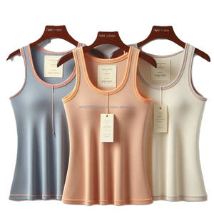 Camiseta sin mangas de algodón de secado rápido sin mangas con estilo para mujer, transpirable, para correr, esencia de verano, cuello redondo, informal, sólido, sin costuras - Product Image 5