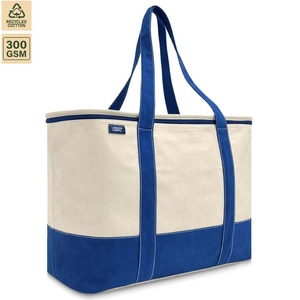 Bolsa Térmica Aislante de Lona Grande Personalizada con Cremallera, Reutilizable para Comestibles, Alimentos, Picnic, OEM, ODM, Venta al por Mayor, 45.7x33x17.8 cm - Product Image 1