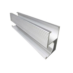 Rail solaire en aluminium anodisé direct usine, profil 26x45 A6005-T6, système de fixation photovoltaïque, rails de montage - Product Image 1