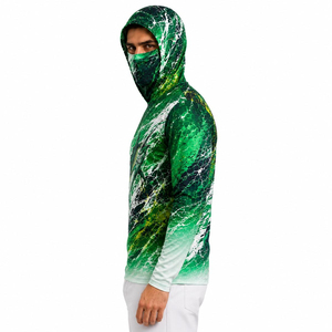 Sudadera de Pesca para Hombre con Estampado por Sublimación, Protección UPF 50 Anti-UV, Manga Larga, Diseño de Pez Marlín Verde, Ropa Deportiva Transpirable - Product Image 2