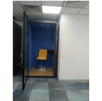 Offre Spéciale : Cabine de Bureau Acoustique Moderne et Écologique avec Mur en Verre, Conception Personnalisée pour Télétravail et Réunions Professionnelles