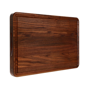Planche à découper en noyer avec rainure profonde pour jus, idéale pour les légumes, prix de gros, personnalisable avec logo, pour la cuisine - Vente chaude - Product Image 1