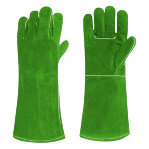 Gants de sécurité en cuir de vachette de qualité supérieure, résistants aux étincelles de soudage industriel, équipement de protection individuelle - Product Image 5