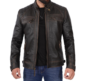 Veste pour homme en cuir, sur mesure, de haute qualité, tendance, à la mode, best-seller, faible MOQ disponible - Product Image 3