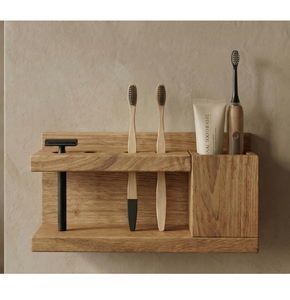 Modern Design Latest Wall Mounted Wooden <b>toothbrush</b> <b>Holder</b>/Rack Eco-Friendly Custom Bathroom Supplies At Good price - Product Image 1