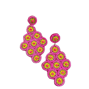 Boucles d'oreilles brodées de fleurs en sequins, bijoux perlés faits à la main, boucles d'oreilles d'Inde par MD HANDICRAFTS - Product Image 5
