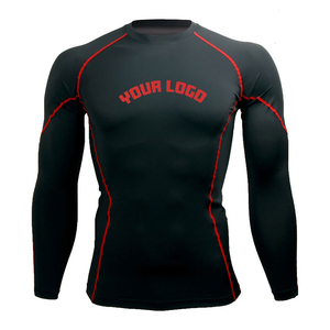 Premium <b>Men's</b> Full Sleeve Rash Guard Athletic <b>Compression</b> Top Moisture Wicking Stretch Fabric Manufacturer Wholesale - Product Image 6