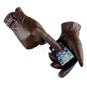 Gants en cuir noir pour hommes et femmes, chauds, compatibles avec les écrans tactiles, décontractés, séchage rapide, respirants, pour le sport, la conduite, le cyclisme, les activités hivernales en plein air - Product Image 4