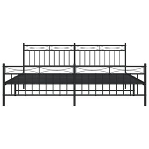 Cadre de lit en acier noir thermolaqué 76,0 x 80,0 pouces Lits métalliques - Product Image 5