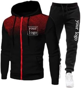 เสื้อพูลโอเวอร์ลำลองผู้ชาย ผ้าฟลีซเทคโนโลยี ทรงเข้ารูป โอเวอร์ไซส์ ชุดวอร์ม พิมพ์ลายตามสั่ง เสื้อผ้าดีไซเนอร์ - Product Image 2