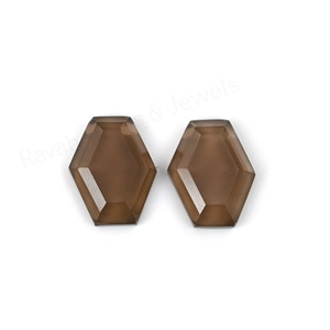 Best Selling Natural Smoky <b>Quartz</b> Hexagon Shape Step Cut High Polish 10x16mm Loose Cabochon Gemstone Jewelry Making Pendant <b>Ring</b> - Product Image 2
