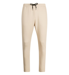 <b>Men's</b> <b>White</b> Sweatpants Elastic Waist Drawstring Casual Joggers Right Leg Logo Knitted Midweight <b>Pants</b> - Product Image 2