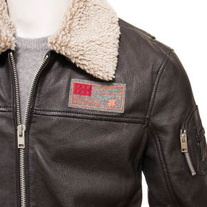 Chaqueta de Motociclista de Cuero Genuino para Hombre, Impermeable y Resistente al Viento, con Cuello Tipo Camisero, Servicio OEM Disponible - Product Image 6