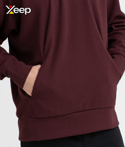 XEEP Sweat à capuche personnalisé pour homme, imprimé devant, en jersey polyester/coton, coupe classique, respirant, pour l'entraînement hivernal - Product Image 5