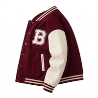 Veste ALFORIOS Vintage Varsity Letterman personnalisable, patch Big Chief 1963, style baseball rétro, manches en laine, veste bomber universitaire d'hiver