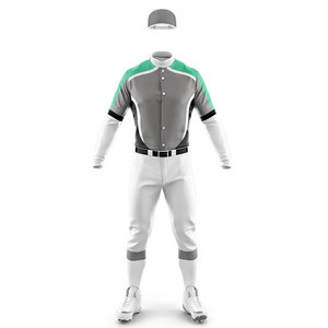 Sublimation Pattern Baseball Uniform Jersey with Pants <b>Compression</b> Breathable Anti-Bacterial Uniform Athletic Youth OEM Uniform - Product Image 2