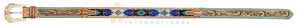 Ceinture en cuir classique western authentique, ornée de fleurs perlées et gravées à la main, pour hommes et femmes, couleur personnalisable, avec boucle en alliage de zinc bleue cousue - Product Image 2