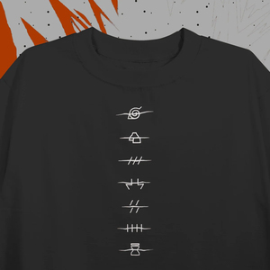 T-shirt à manches courtes en polyester/coton tricoté de haute qualité pour hommes, col en V ample, imprimé personnage anime neuf queues, style streetwear - Product Image 2