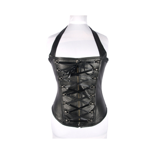 Corsets en cuir véritable pour femmes, sexy, sculptants, grandes tailles, respirants, écologiques, antibactériens, sans coutures, à maintien ferme - Product Image 4