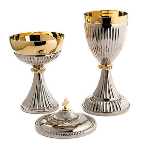 Calice tendance en laiton plaqué argent martelé, fait main, style américain, haute qualité, articles religieux - Product Image 1