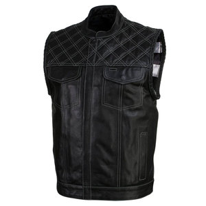 Nouveau style tendance pour vêtements d'extérieur, gilet en cuir pour homme au design unique, best-seller à prix abordable, gilet en cuir tendance à faible MOQ - Product Image 2